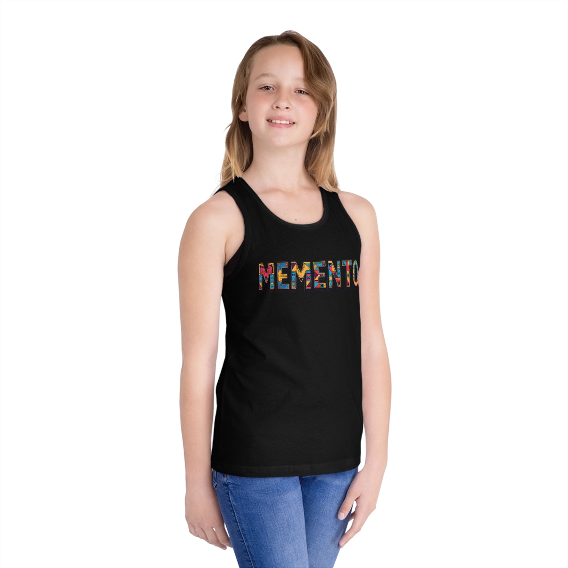 Colorful 'Memento' Kid's Jersey Tank Top - Memento Mori Clothing