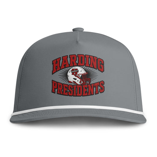 Harding Presidents Football Rope Cap — Vintage Team Logo Hat
