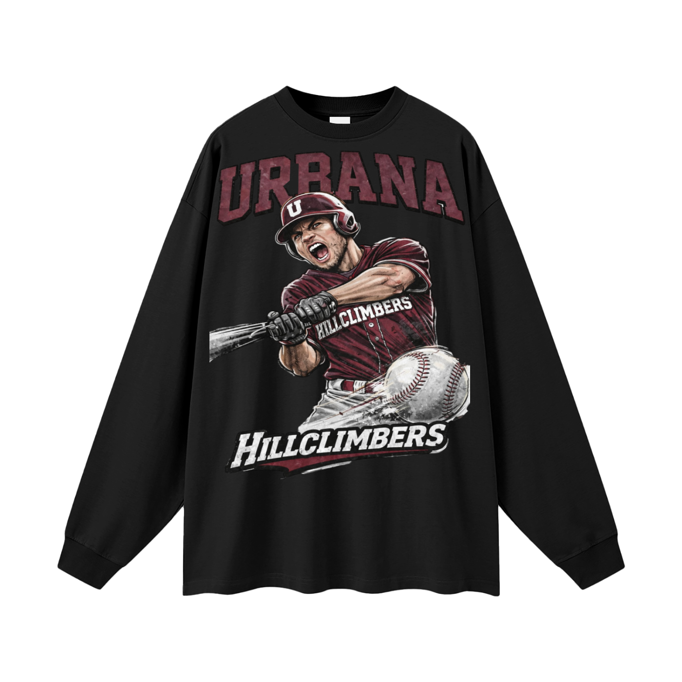 Urbana 2 Oversized Unisex Long Sleeve T-Shirt - Memento Mori Clothing