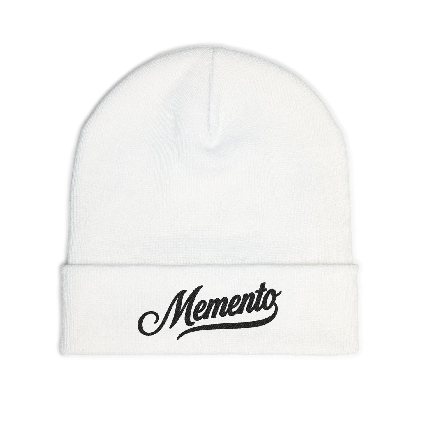 Beanie Hat Memento Mori Embroidered