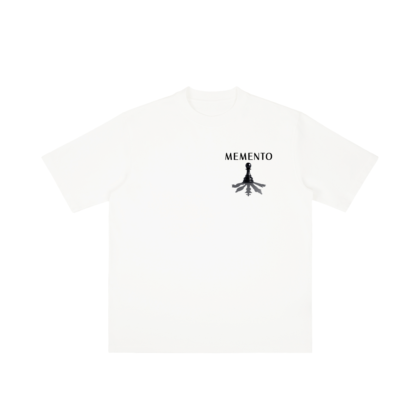 Playing Chess Vintage Wash Drop Shoulder T-shirt - Memento Mori Clothing