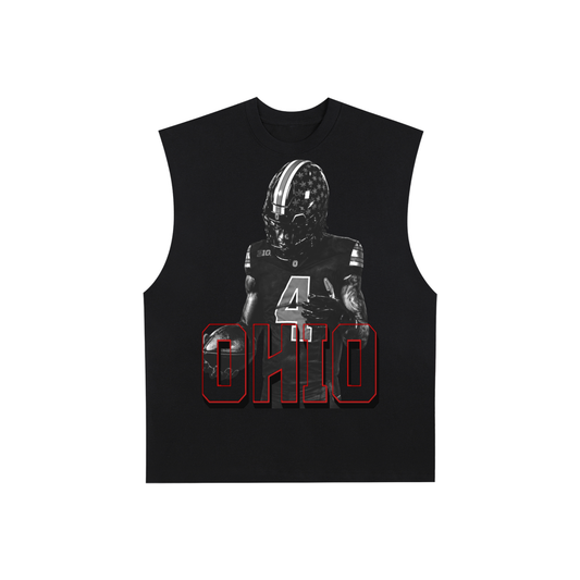 Ohio Raw Edge Cotton Tank Top