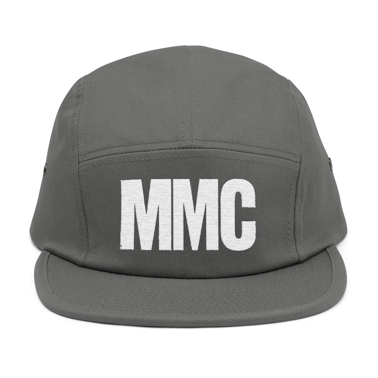 Embroidered 5-Panel Cap — MMC Front Logo & Script Back - Memento Mori Clothing