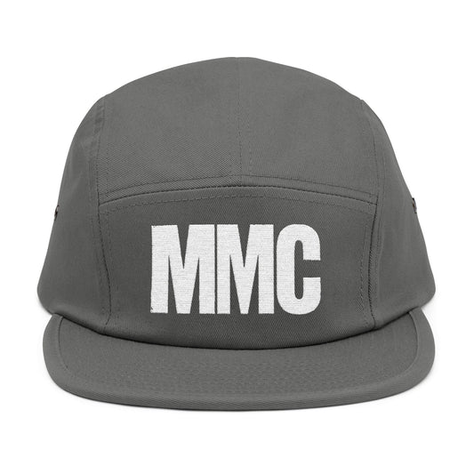 Embroidered 5-Panel Cap — MMC Front Logo & Script Back - Memento Mori Clothing