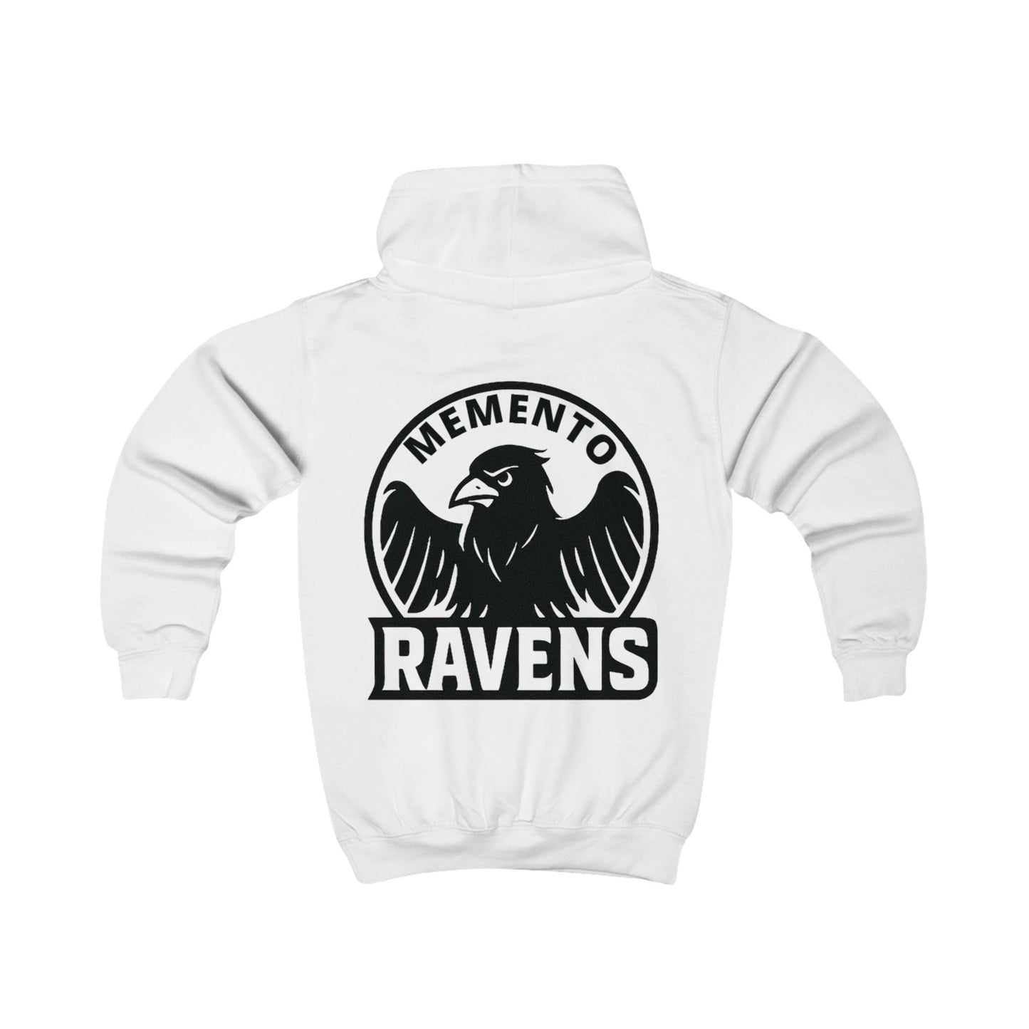 Kids Hoodie - Memento Ravens Big Logo - Memento Mori Clothing