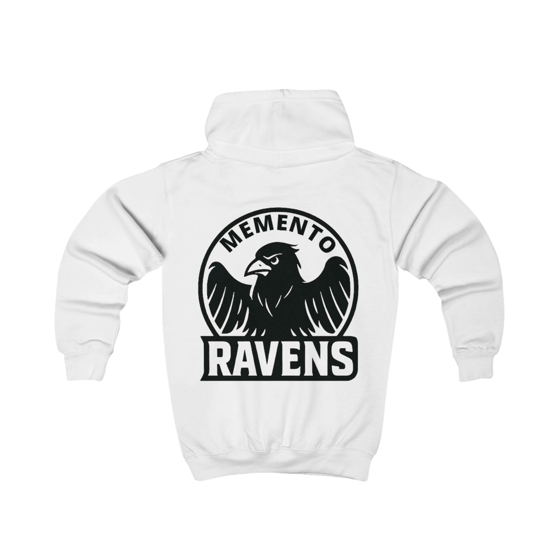 Kids Hoodie - Memento Ravens Big Logo - Memento Mori Clothing