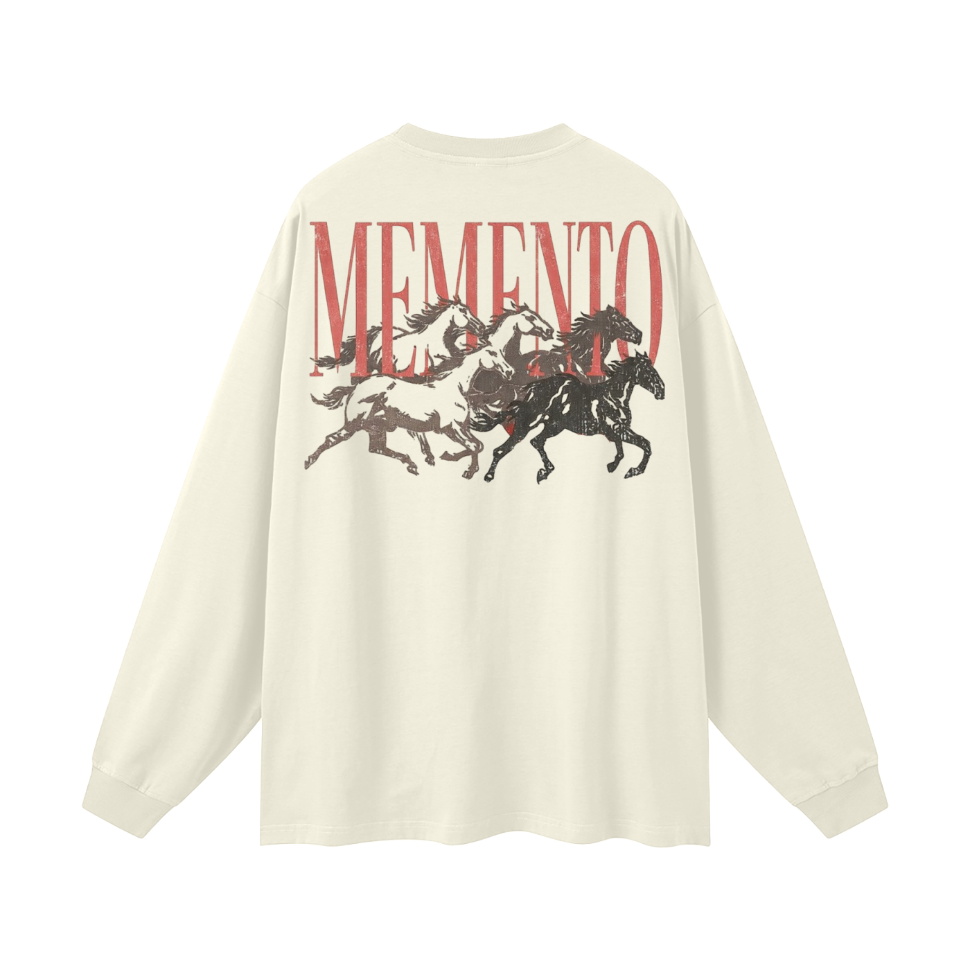 Memento Herd Oversized Unisex Long Sleeve T-Shirt - Memento Mori Clothing