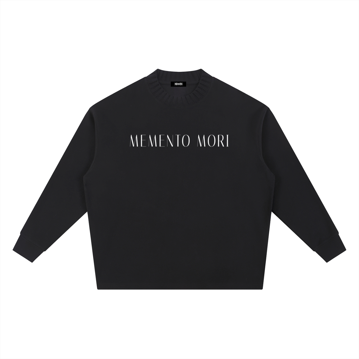 Memento Mori Knitted Round Neck Oversize Sweatshirt