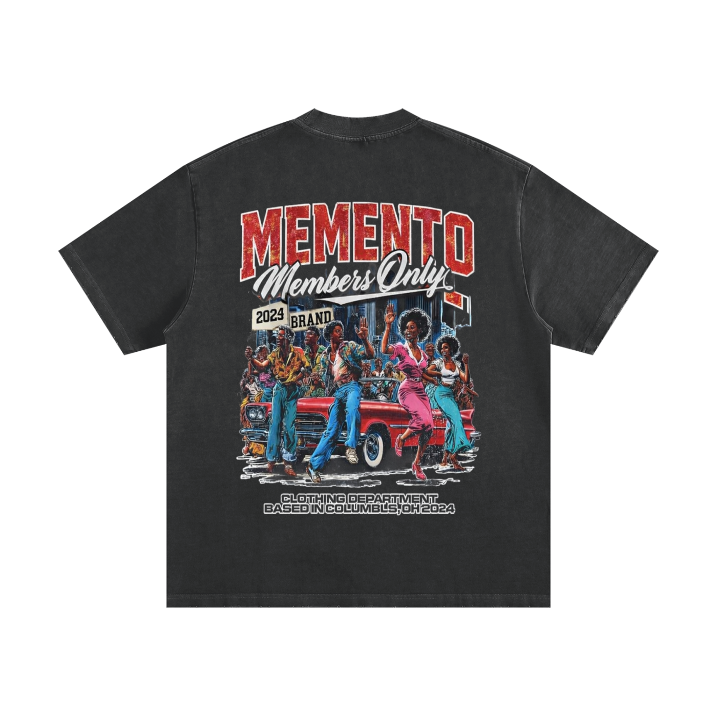 Vibin' Heavyweight Vintage Washed Frayed T-Shirt - Memento Mori Clothing