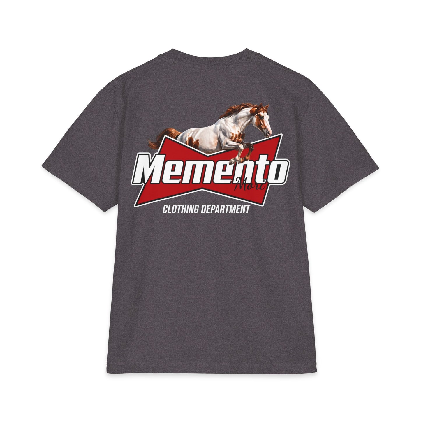 Memento Horse Graphic T‑Shirt — Vintage Equestrian Logo Tee
