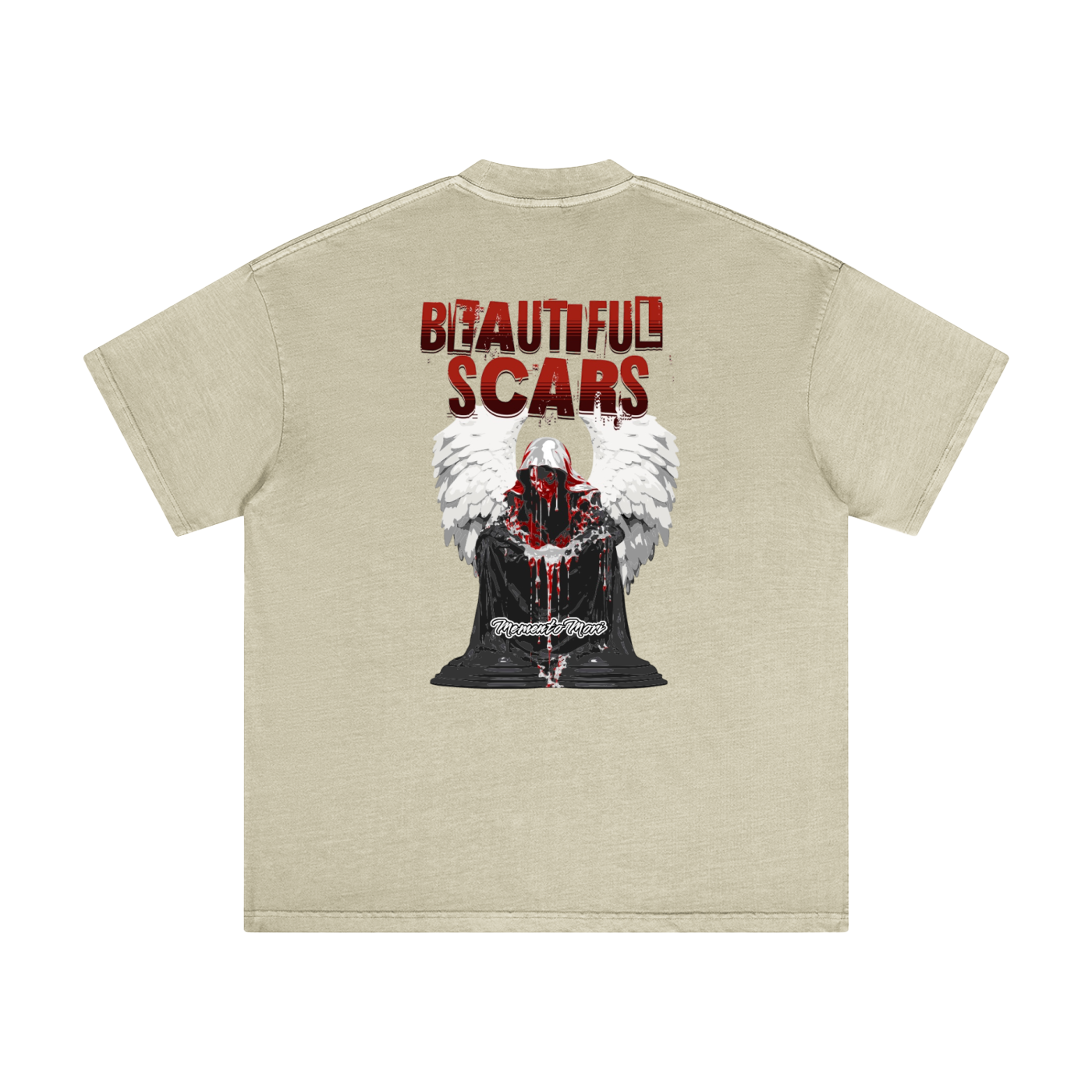 Beautiful Scars Snow Washed T-Shirt - Memento Mori Clothing