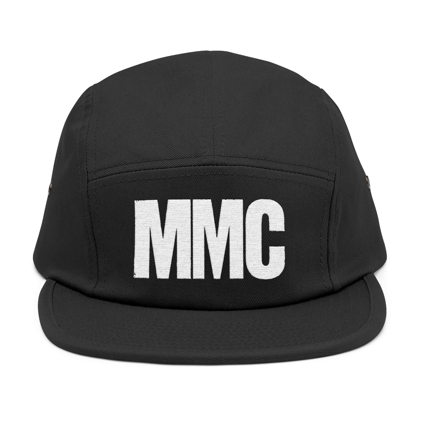 Embroidered 5-Panel Cap — MMC Front Logo & Script Back - Memento Mori Clothing