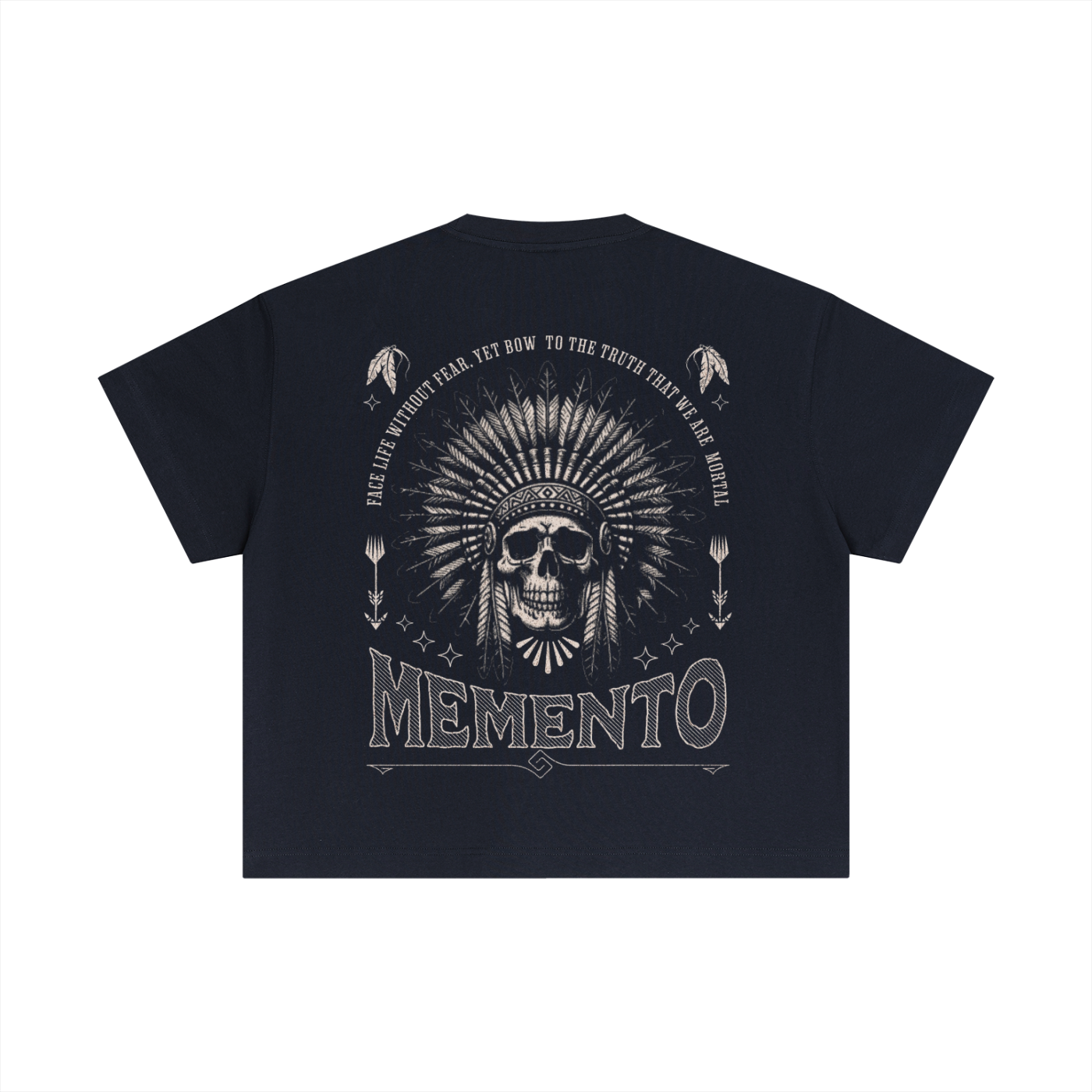 Skully Essential Cotton Boxy T-Shirt - Memento Mori Clothing