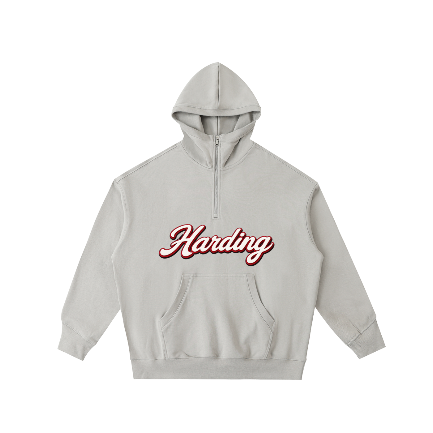 Big Hood Half-Zip Fleece Hoodie - Memento Mori Clothing