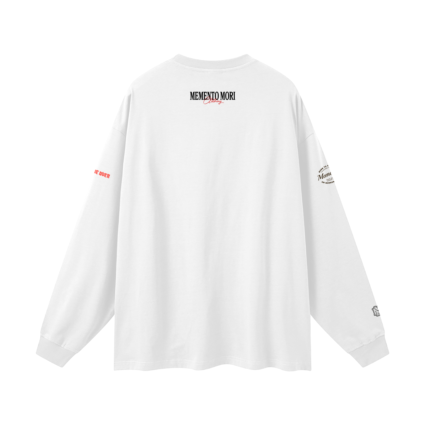 Oversized Unisex Long Sleeve T-Shirt - Memento Mori Clothing