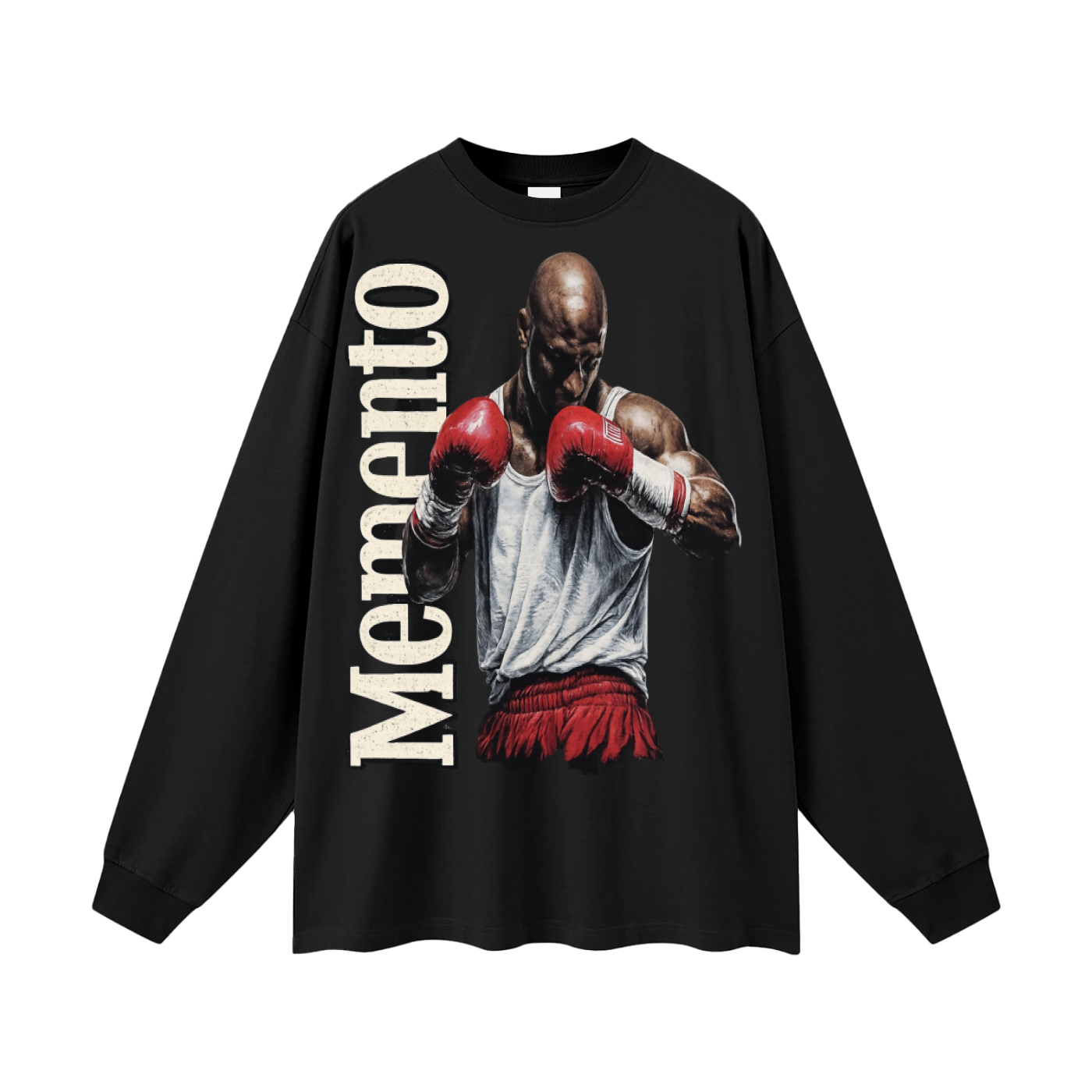 Boxer Oversized Unisex Long Sleeve T-Shirt - Memento Mori Clothing