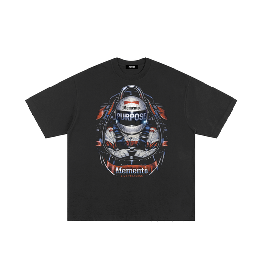 Purpose Heavyweight Hand-frayed T-Shirt - Memento Mori Clothing