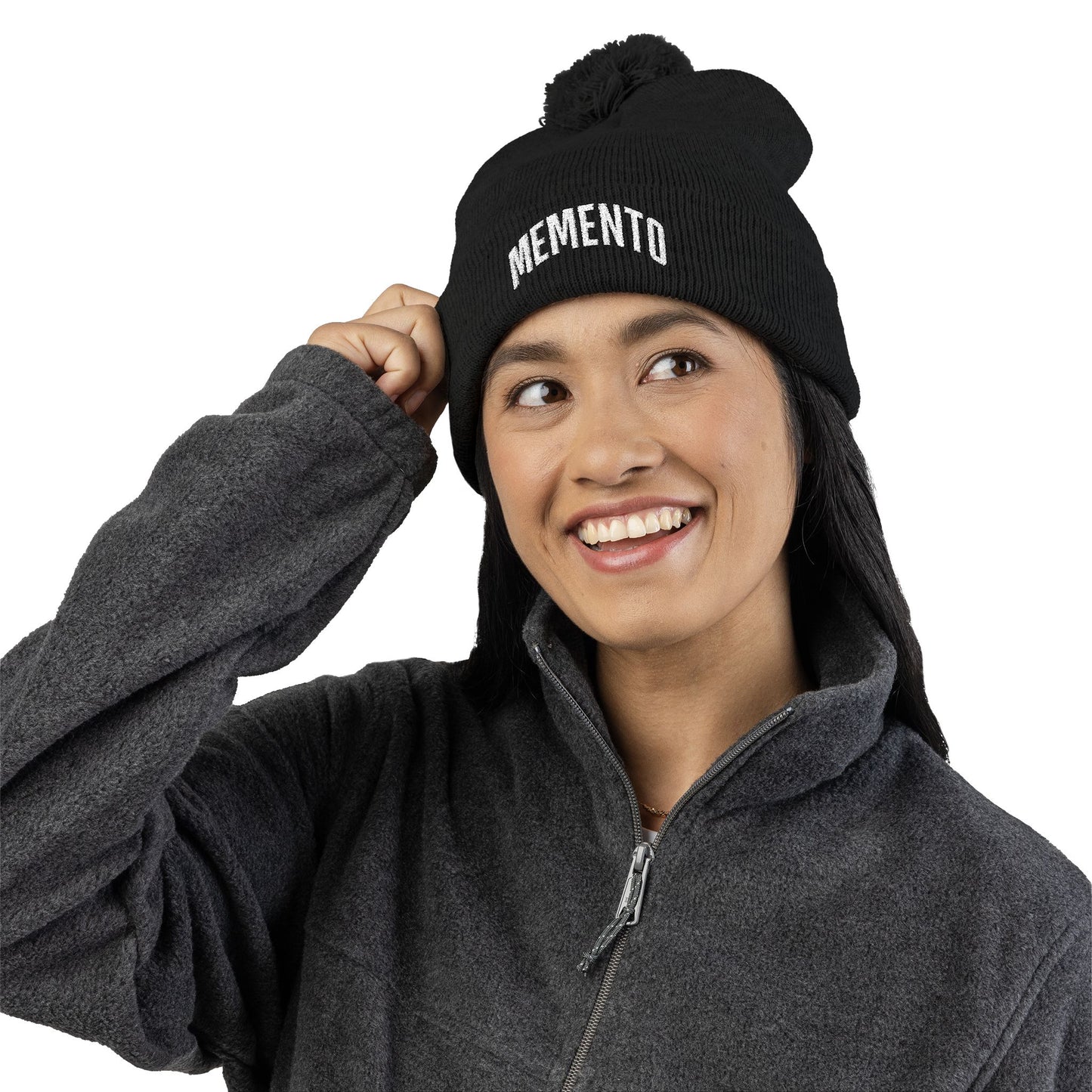 Beanie Hat Memento Mori Embroidered Knit Cap