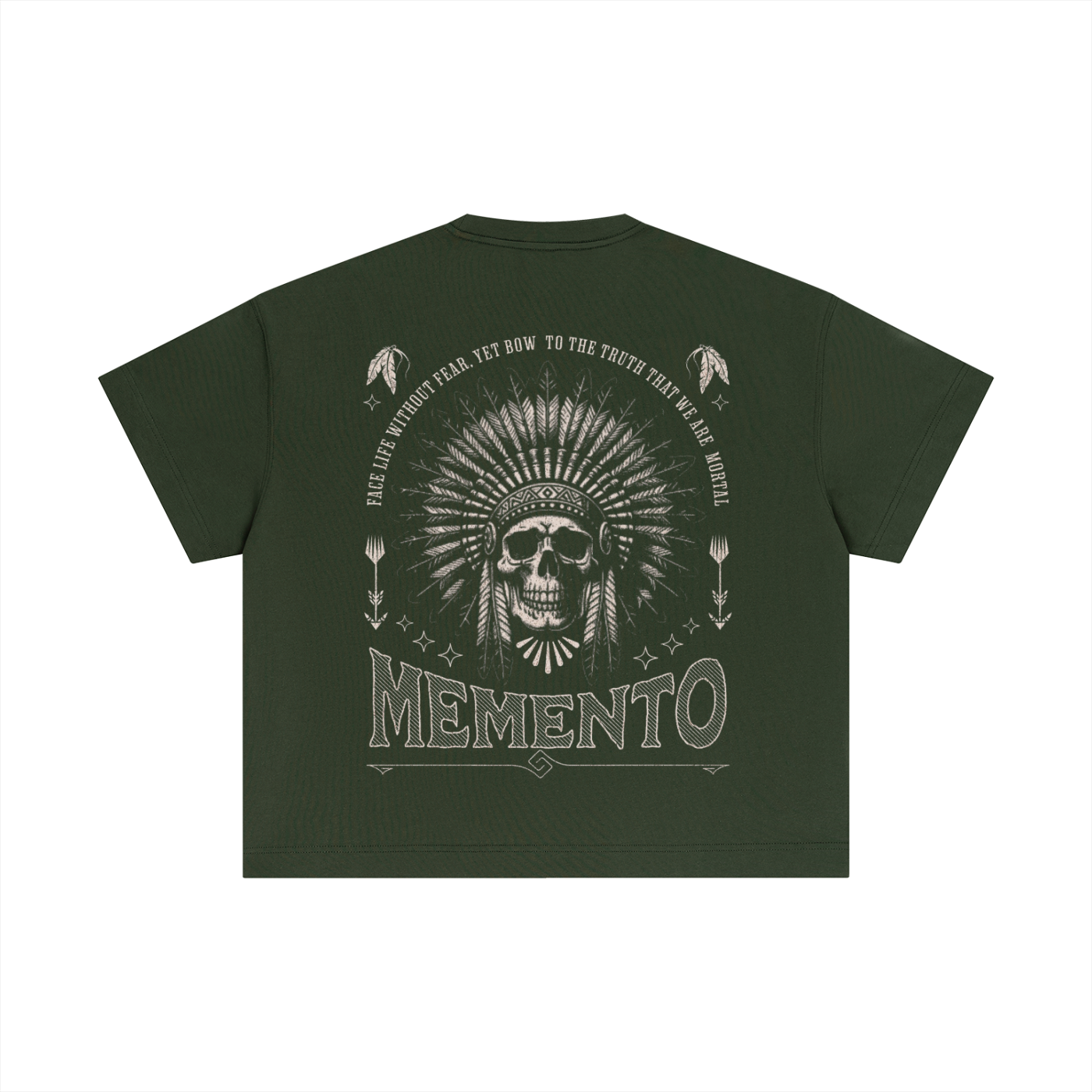Skully Essential Cotton Boxy T-Shirt - Memento Mori Clothing