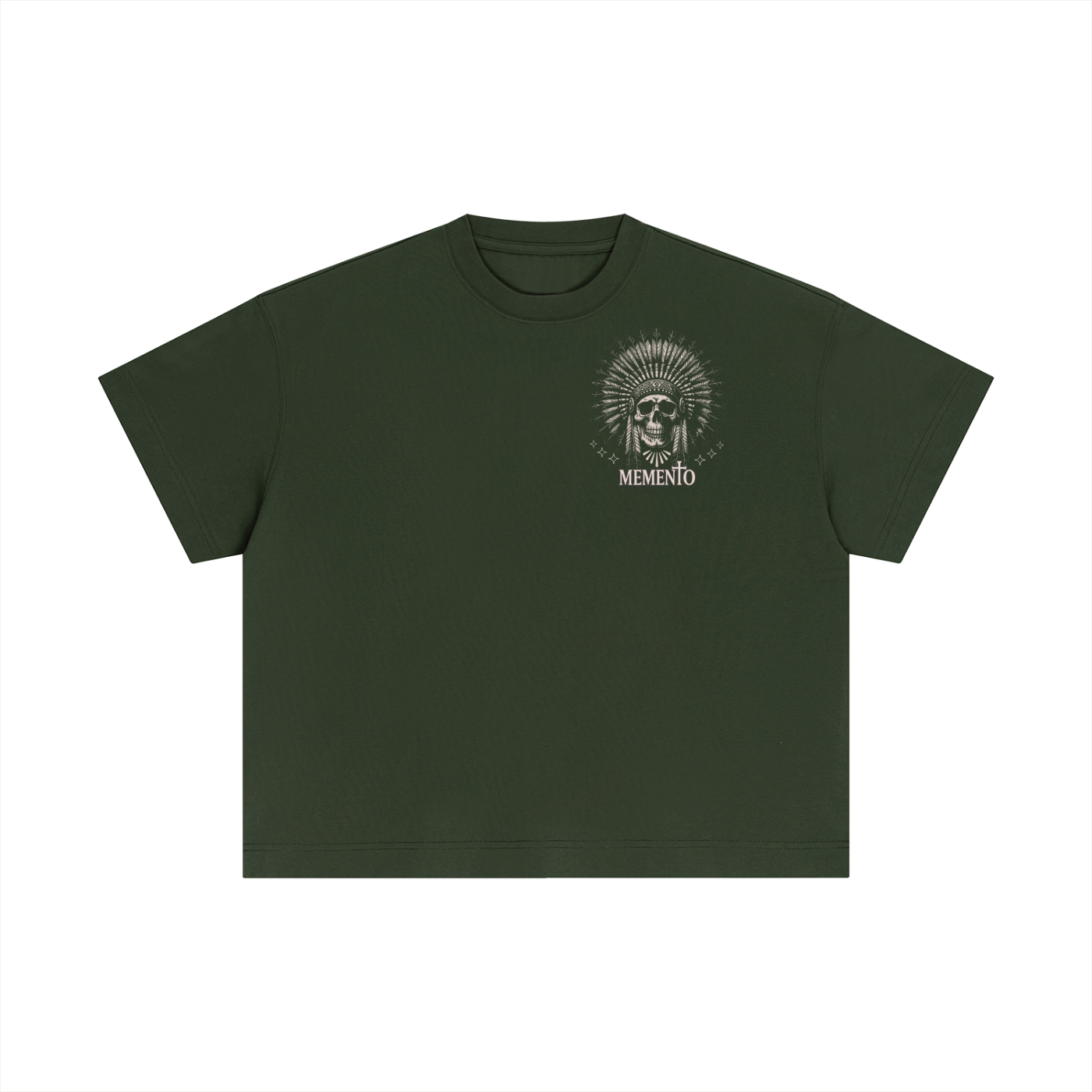 Skully Essential Cotton Boxy T-Shirt - Memento Mori Clothing