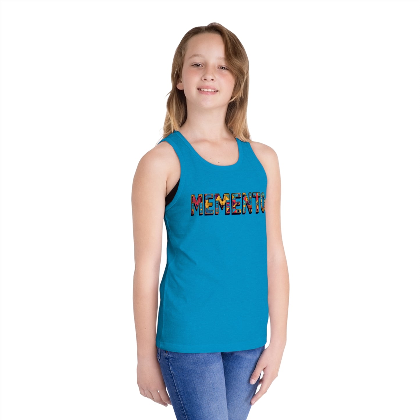 Colorful 'Memento' Kid's Jersey Tank Top - Memento Mori Clothing