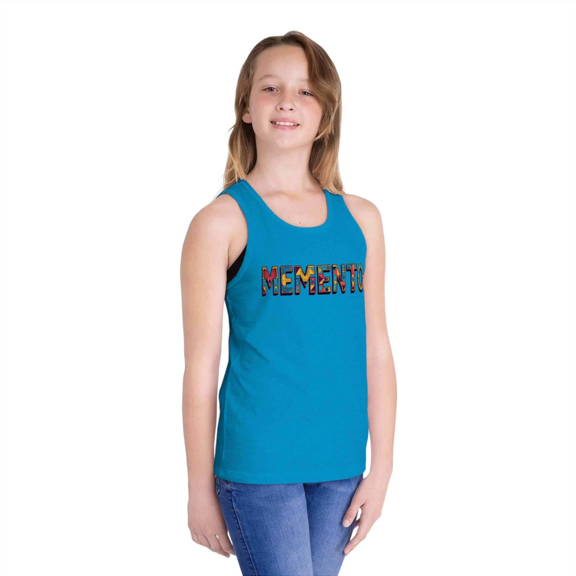 Colorful 'Memento' Kid's Jersey Tank Top - Memento Mori Clothing
