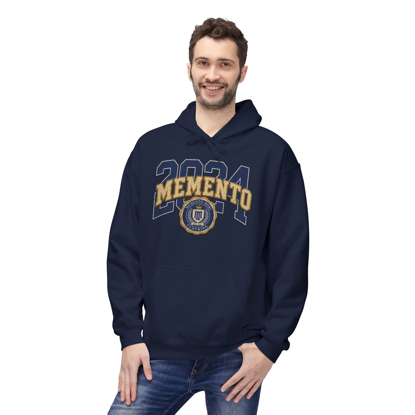 2024 Memento Hoodie — Retro Varsity Graduation Pullover