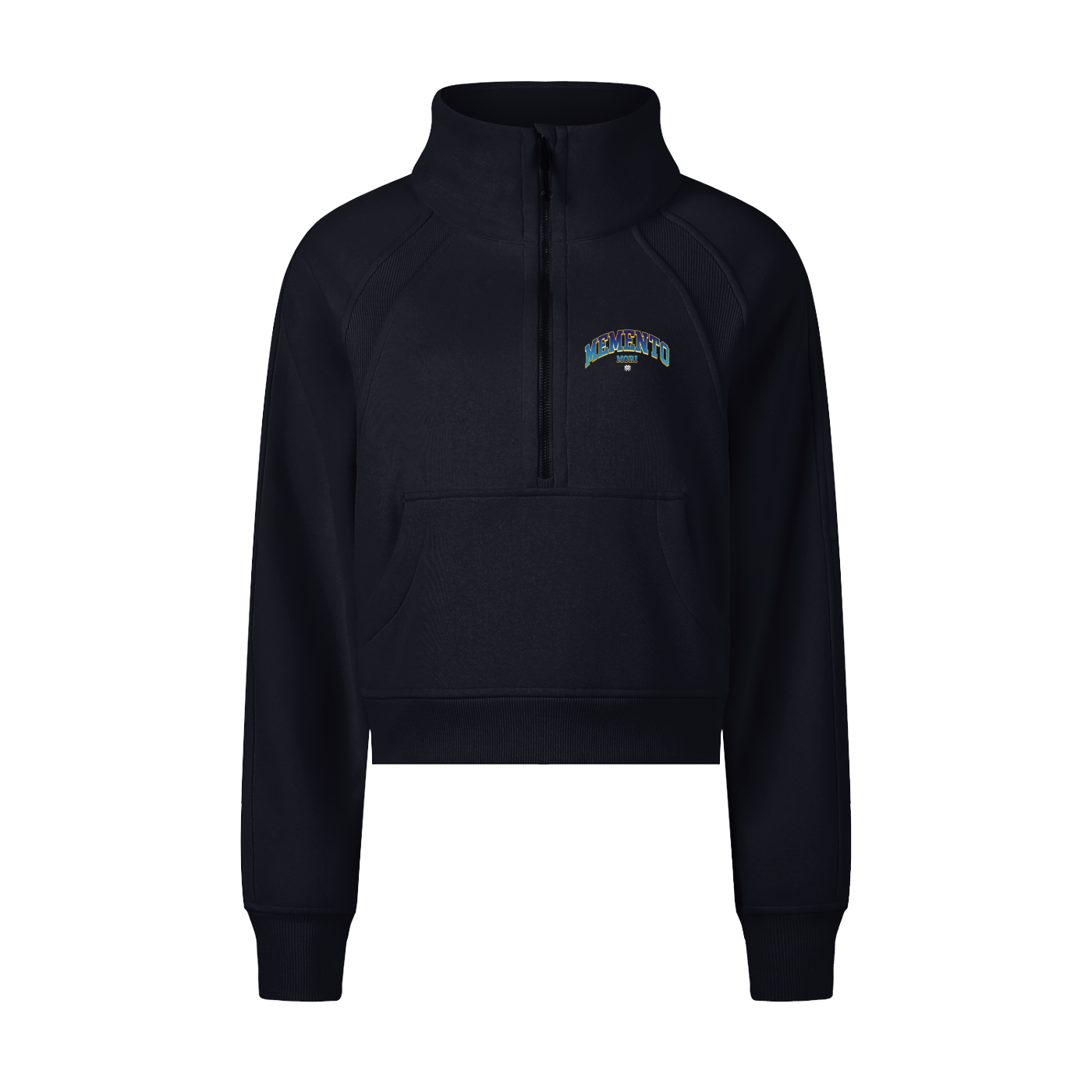 Memento Mori Cropped Half-Zip Sweatshirt - Memento Mori Clothing