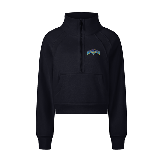 Memento Mori Cropped Half-Zip Sweatshirt - Memento Mori Clothing
