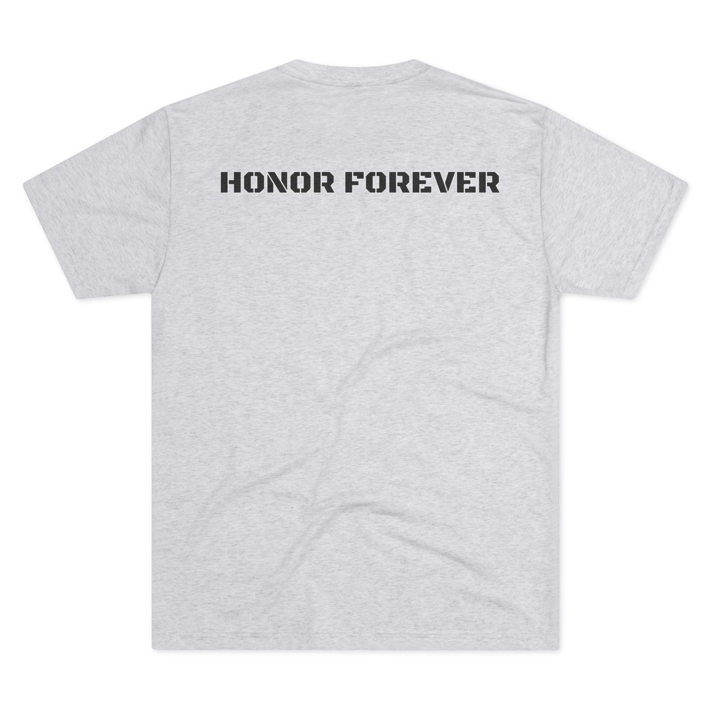 Honor Forever Crew Tee — Harding Script Chest & "Honor Forever" Back Graphic