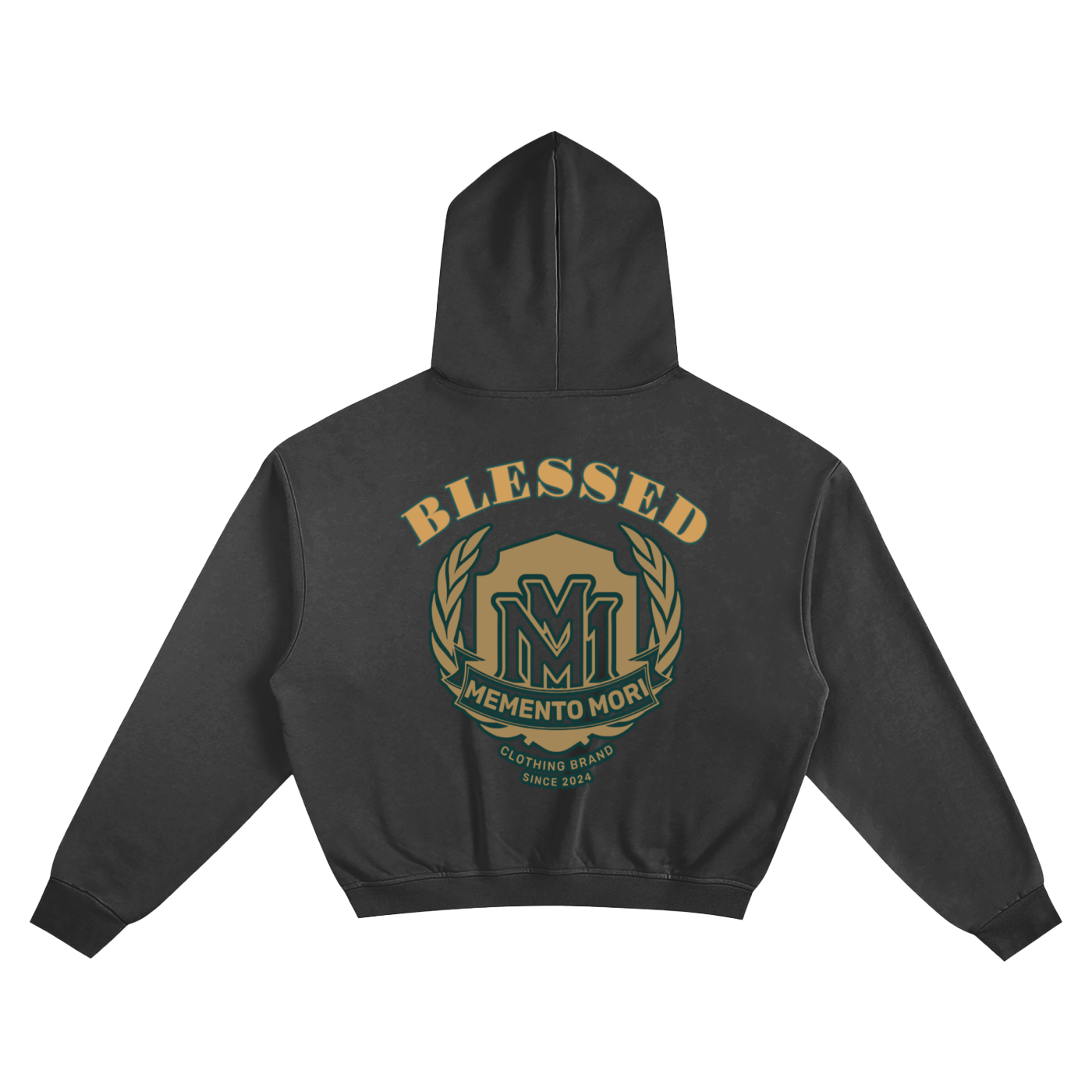 "BLESSED" Boxy Hoodie - Memento Mori Clothing