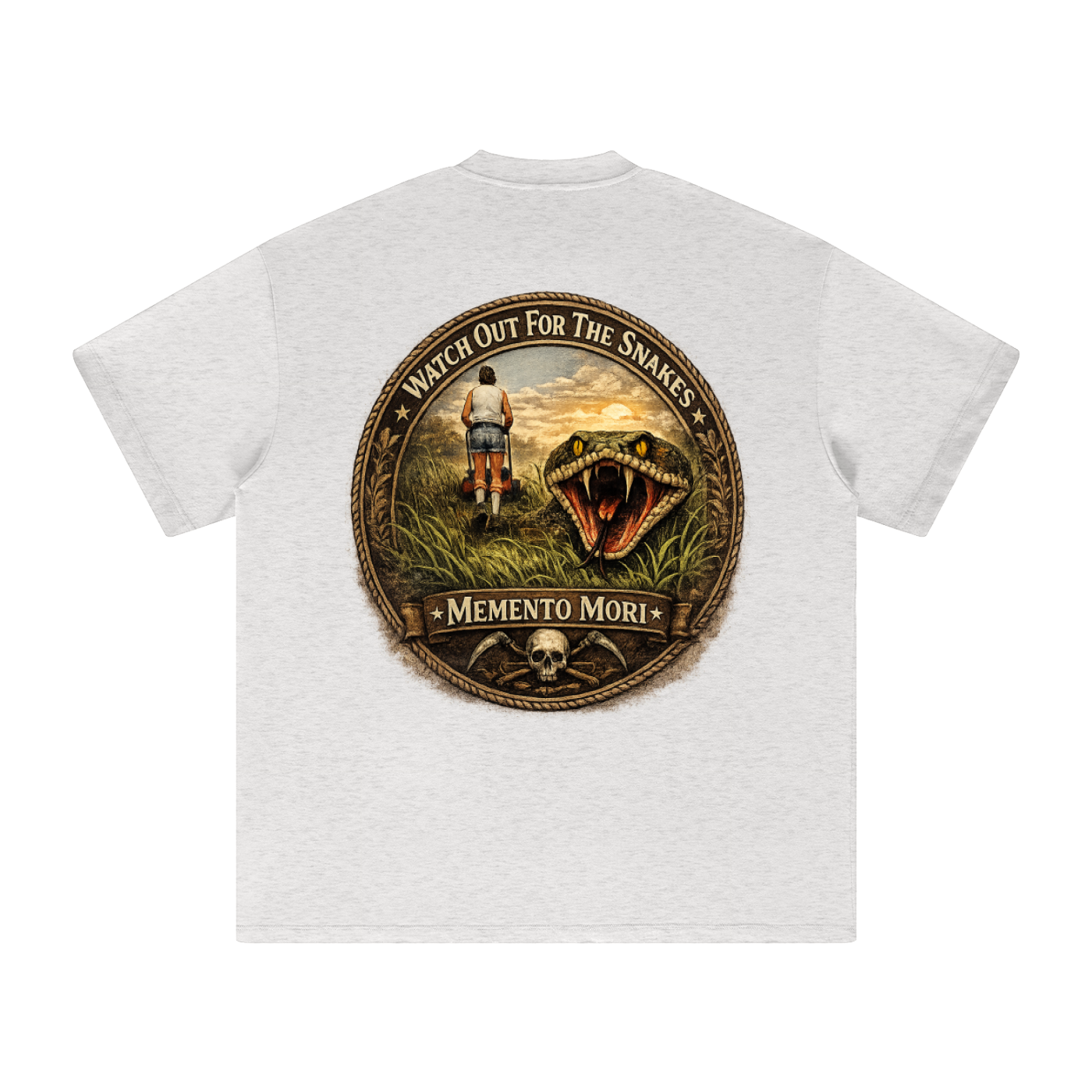 Memento Lawn Care Heavyweight T-Shirt - Memento Mori Clothing