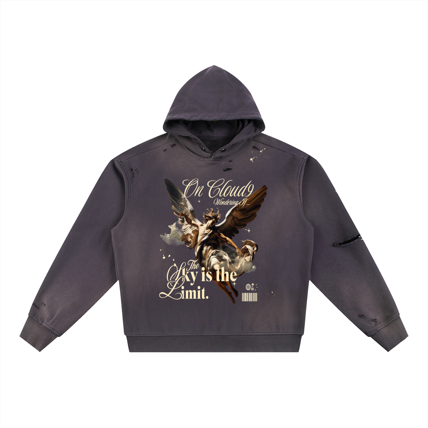 Cloud9 Sun Fade Frayed Hoodie