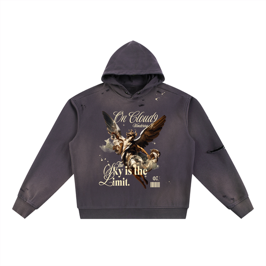 Cloud9 Sun Fade Frayed Hoodie