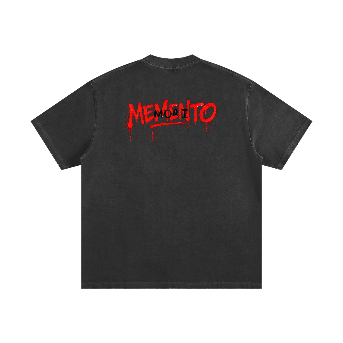 Gangsta Grillz Heavyweight Vintage Washed Frayed T-Shirt - Memento Mori Clothing