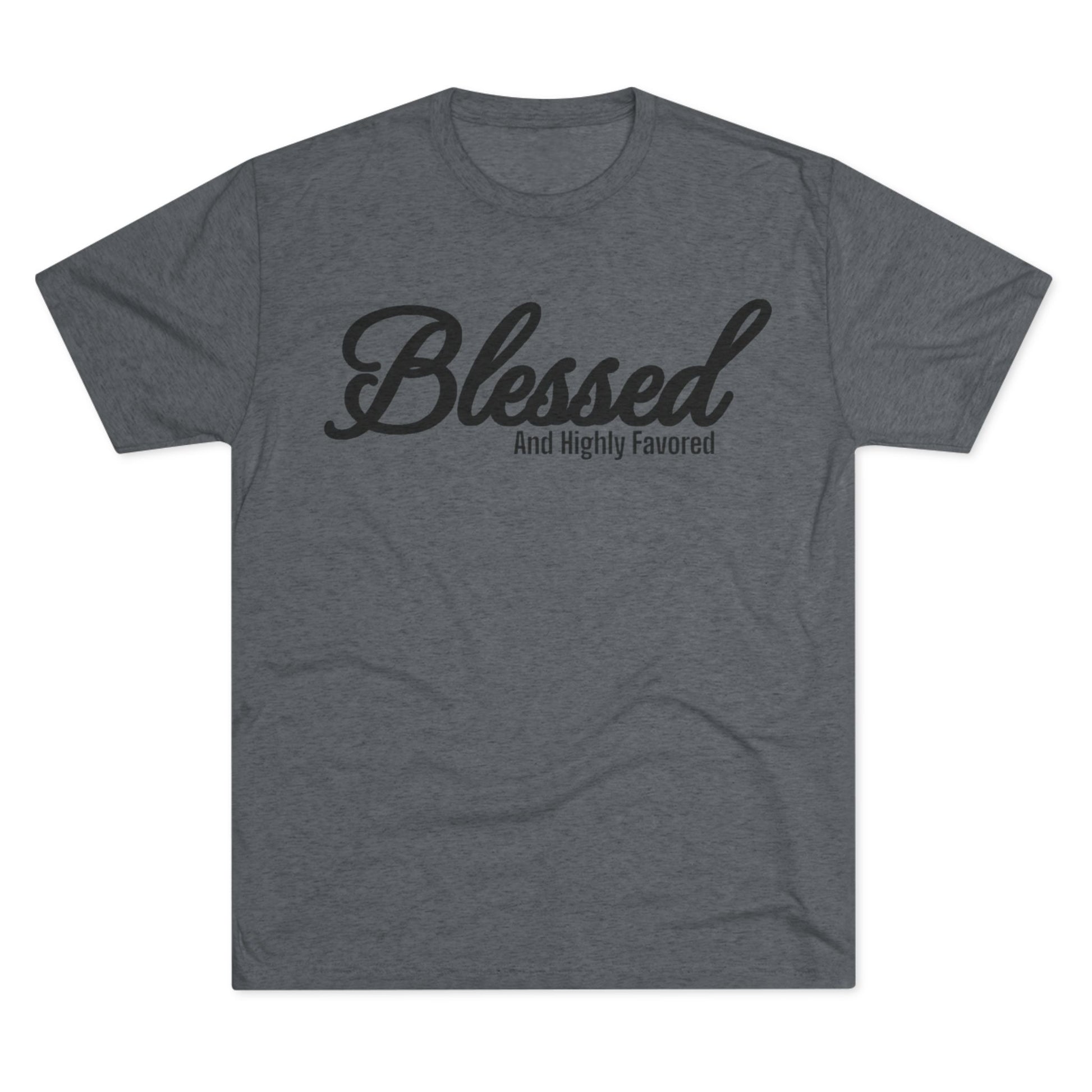 Blessed Unisex Tri-Blend Crew Tee - Memento Mori Clothing
