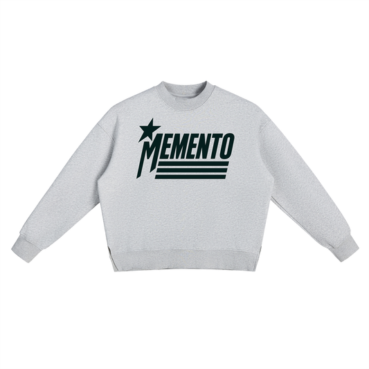 Fleece Side Slit Crewneck Sweatshirt - Memento Mori Clothing
