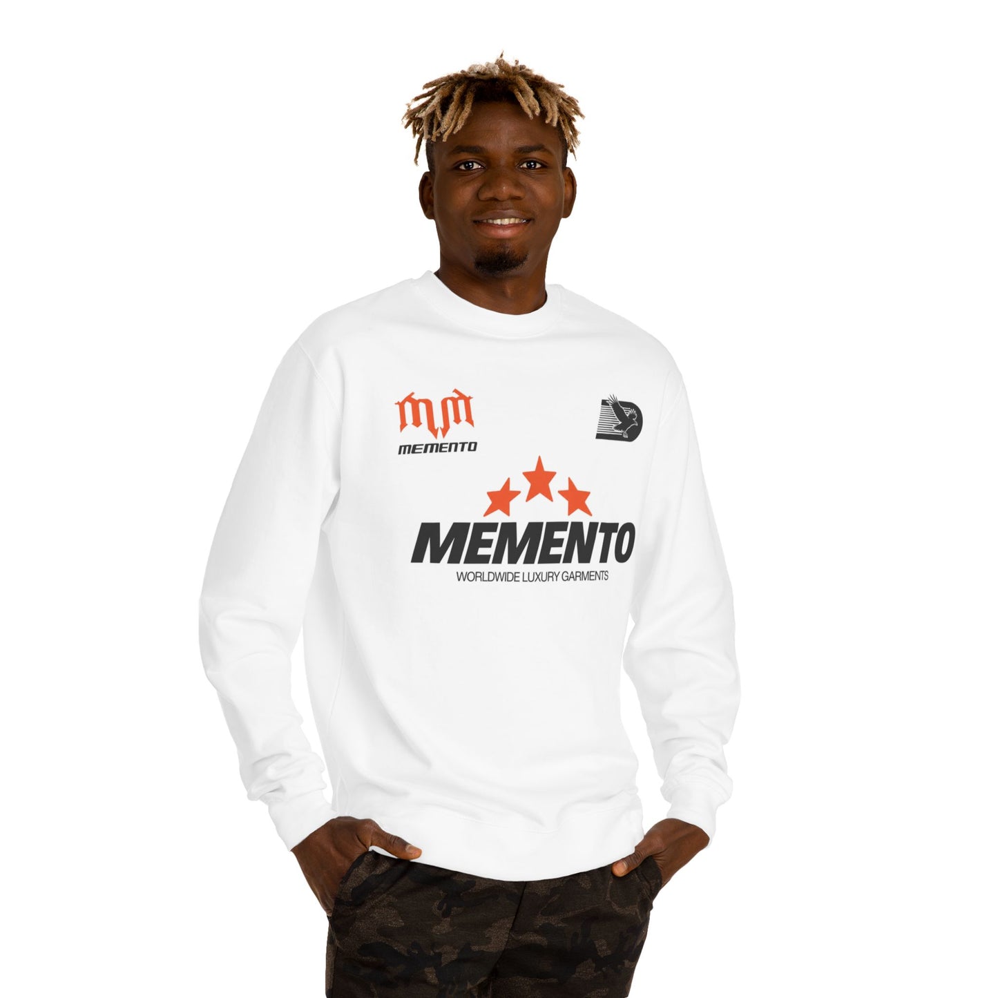 Memento Logo Crewneck Sweatshirt — Star Emblem