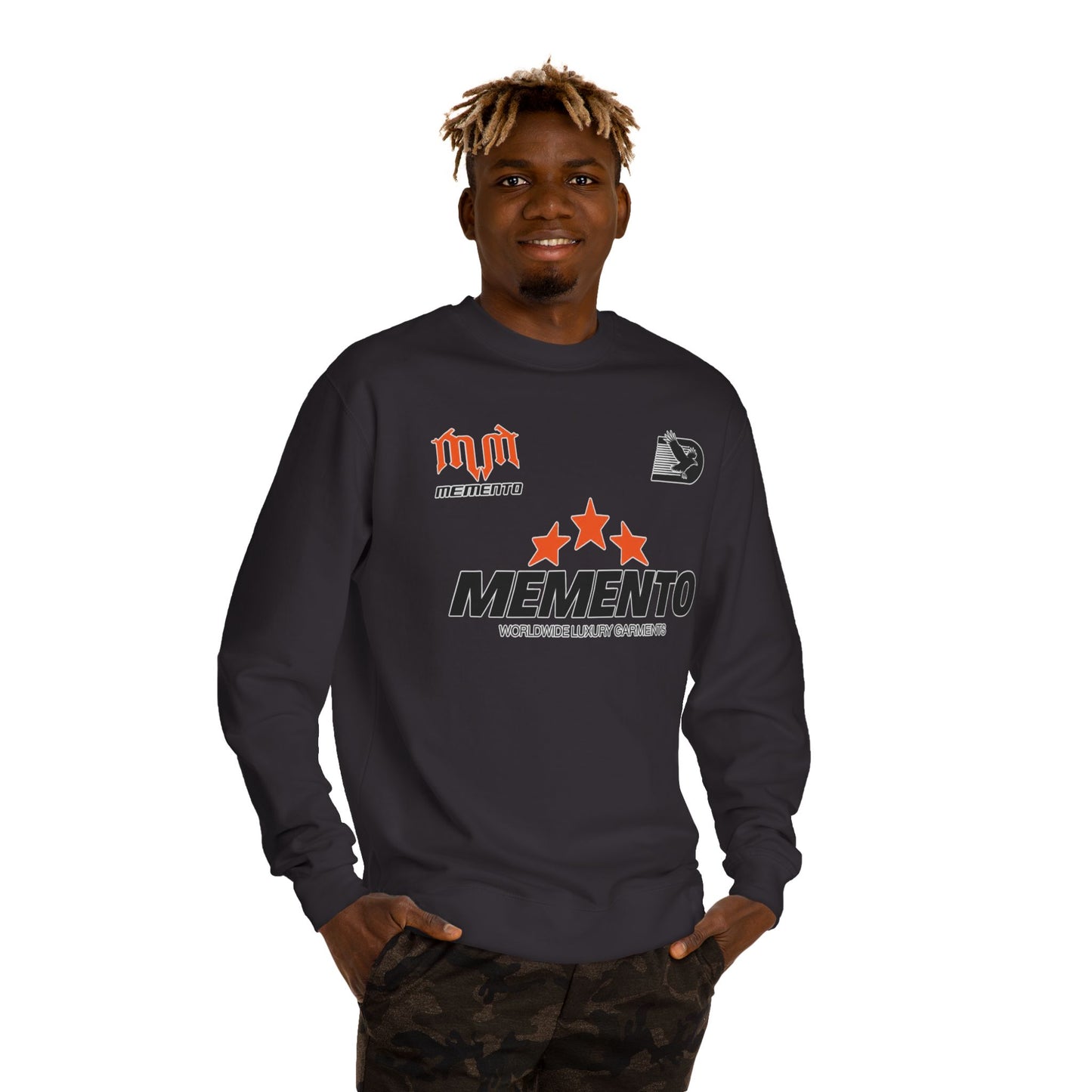 Memento Logo Crewneck Sweatshirt — Star Emblem
