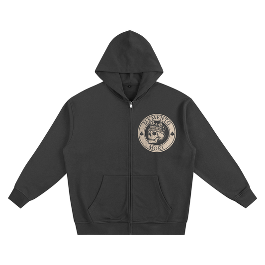 Royal Heavyweight Zip-up Hoodie - Memento Mori Clothing
