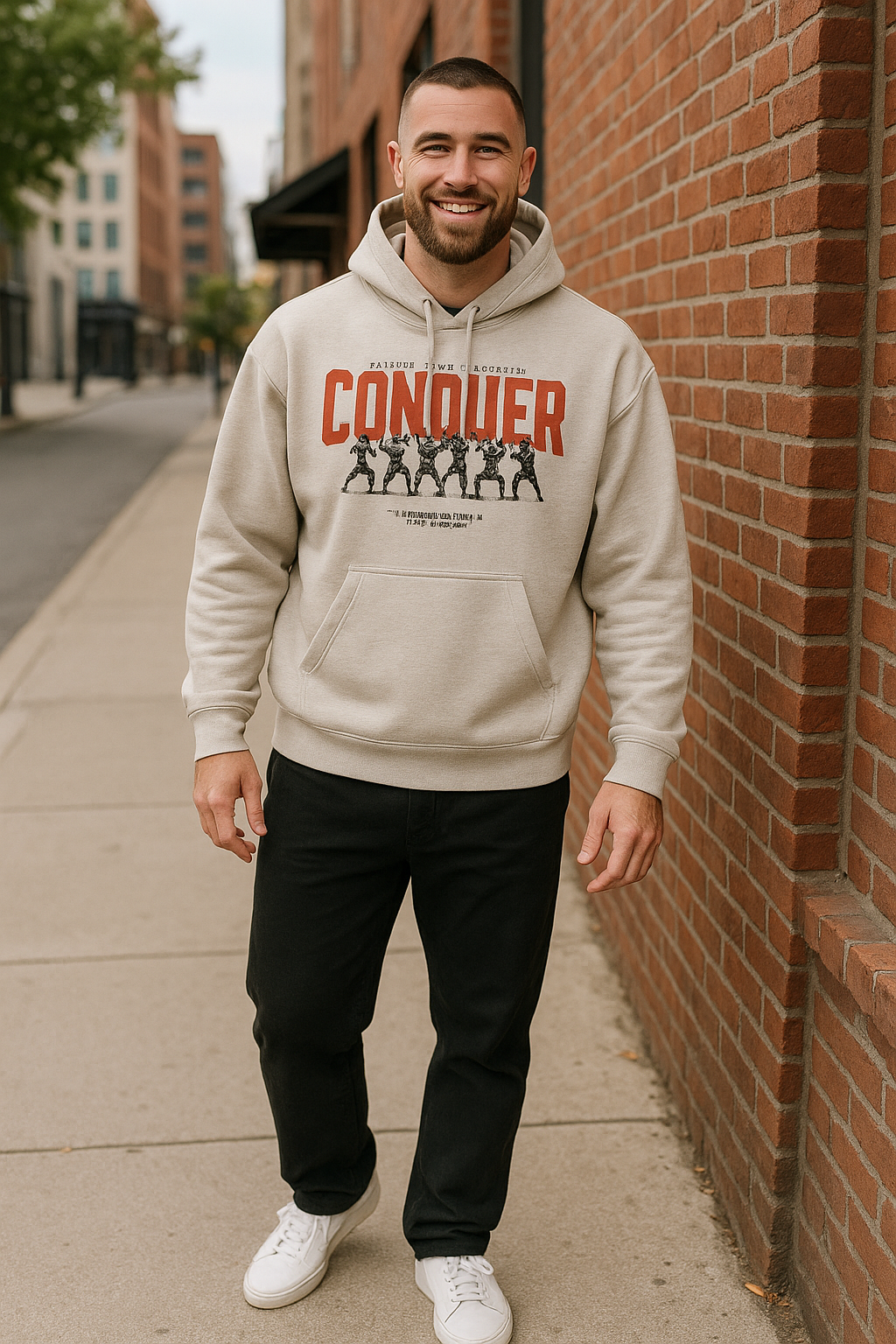 Conquer Fleeced Hoodie - Memento Mori Clothing