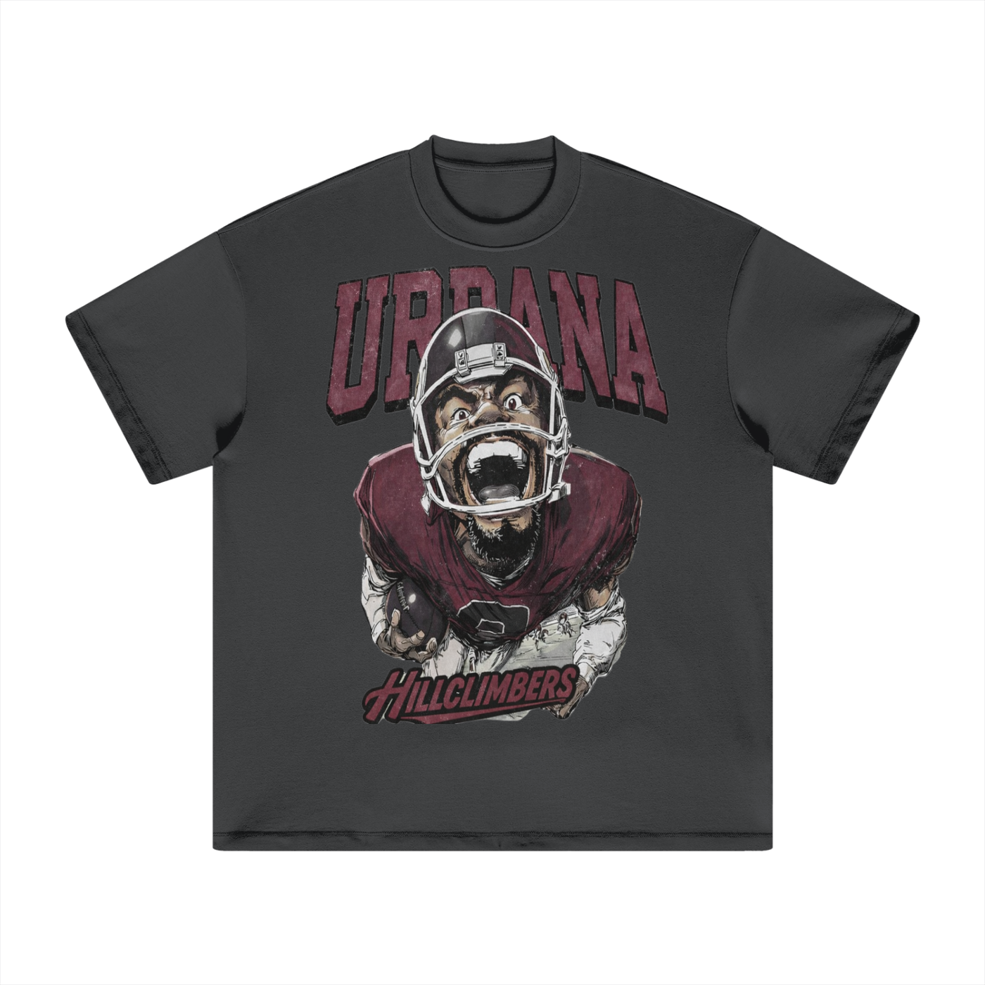 Urbana Football Heavyweight T-Shirt - Memento Mori Clothing