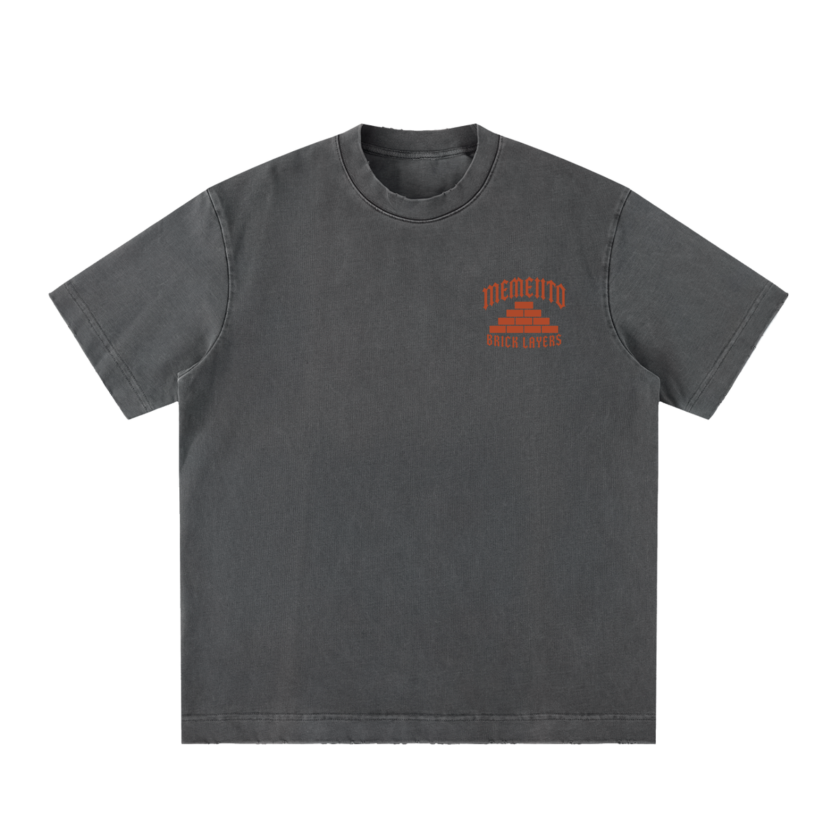 Vintage Brick Layers Washed Frayed T-Shirt