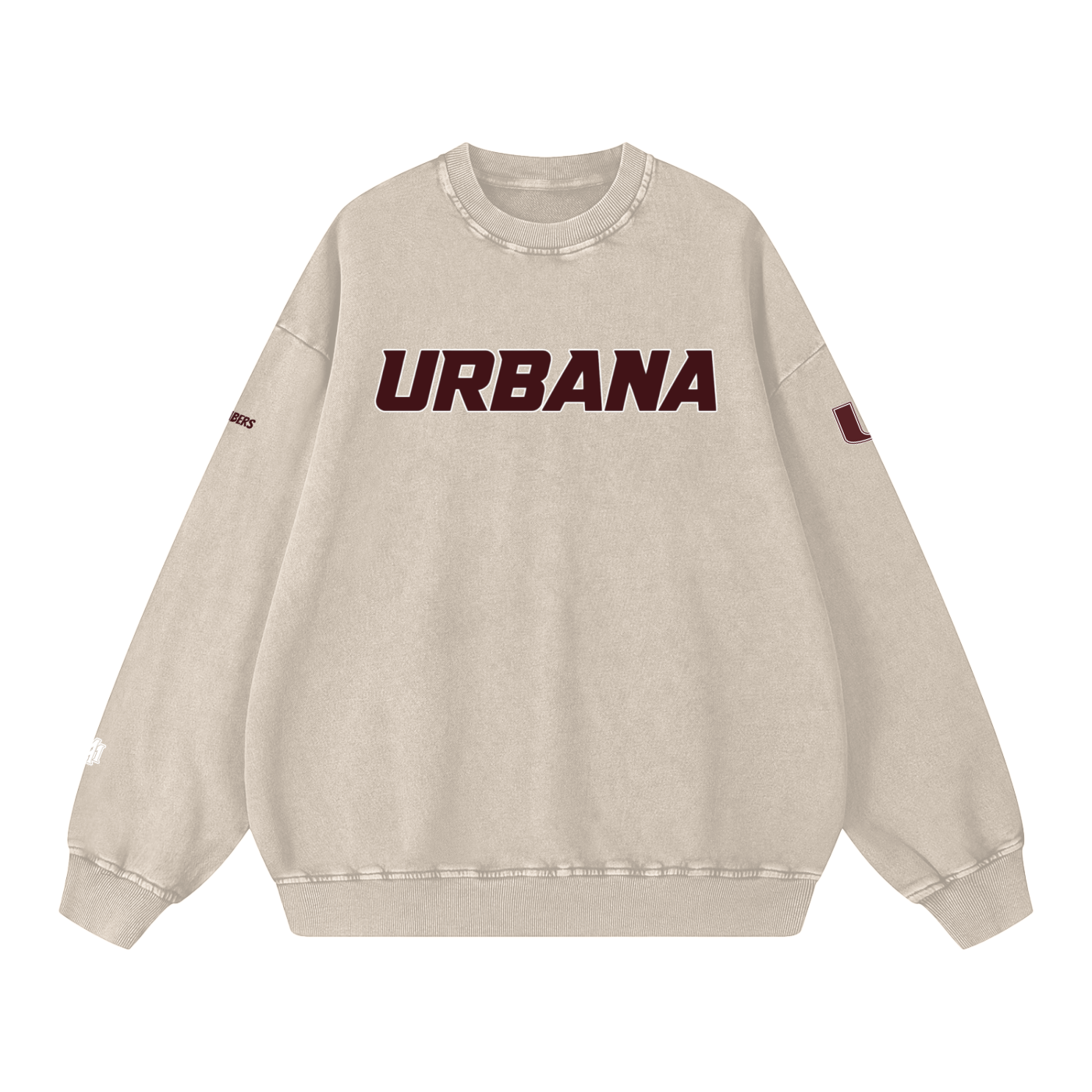 Snow Washed Oversized Sweatshirt - Memento Mori Clothing