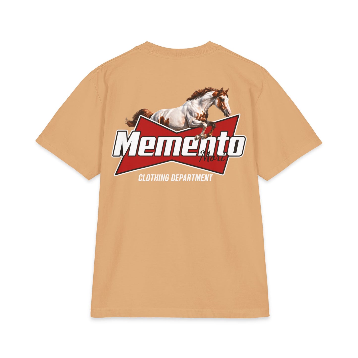 Memento Horse Graphic T‑Shirt — Vintage Equestrian Logo Tee