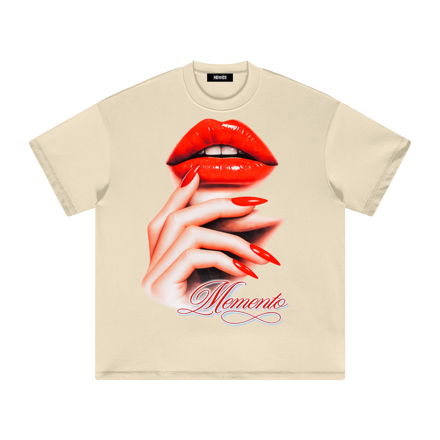 Kisses Heavyweight Earth Tone T-Shirt - Memento Mori Clothing