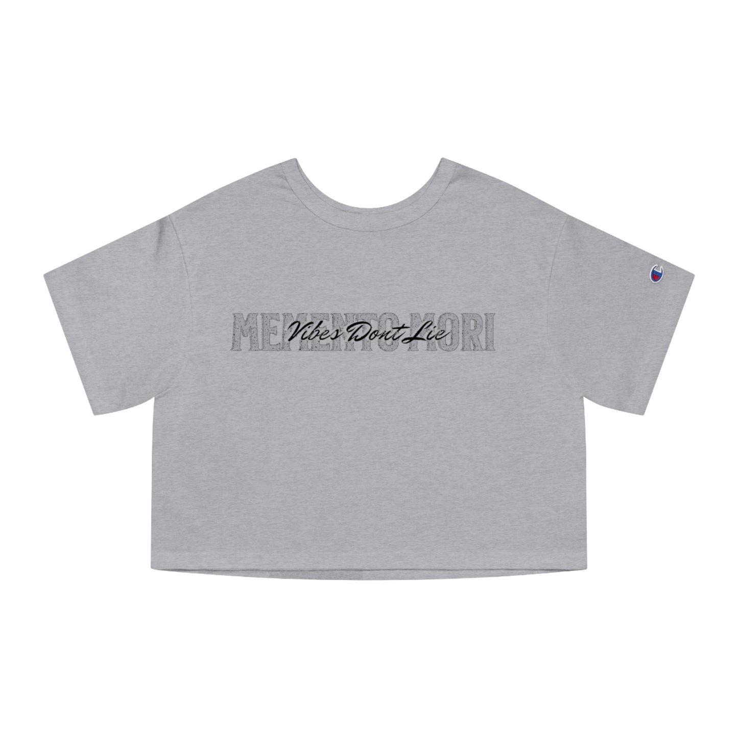 Women's “Vibes Don’t Lie”Cropped T-Shirt Design - Memento Mori Clothing