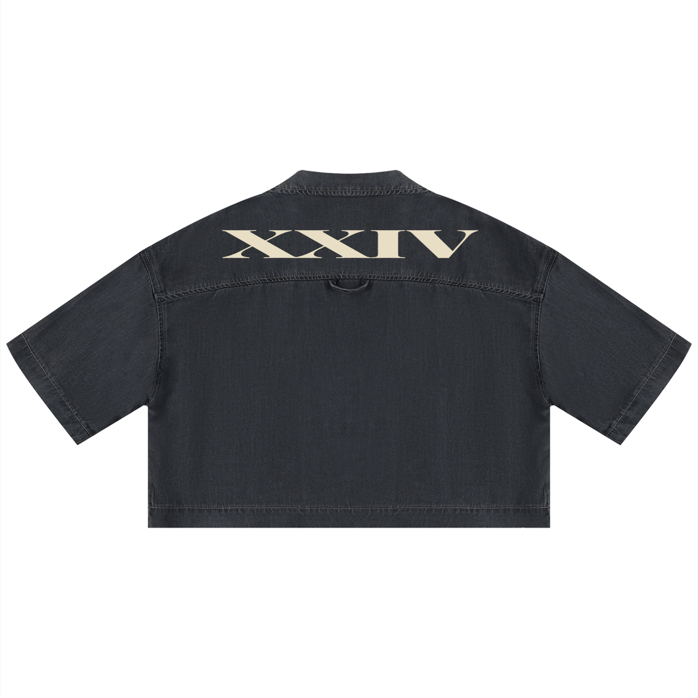 Women's Vintage Wash Boxy Cropped Shirt - Memento Mori Clothing