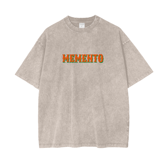 MMNTO Oversize Snow Washed T-Shirt - Memento Mori Clothing