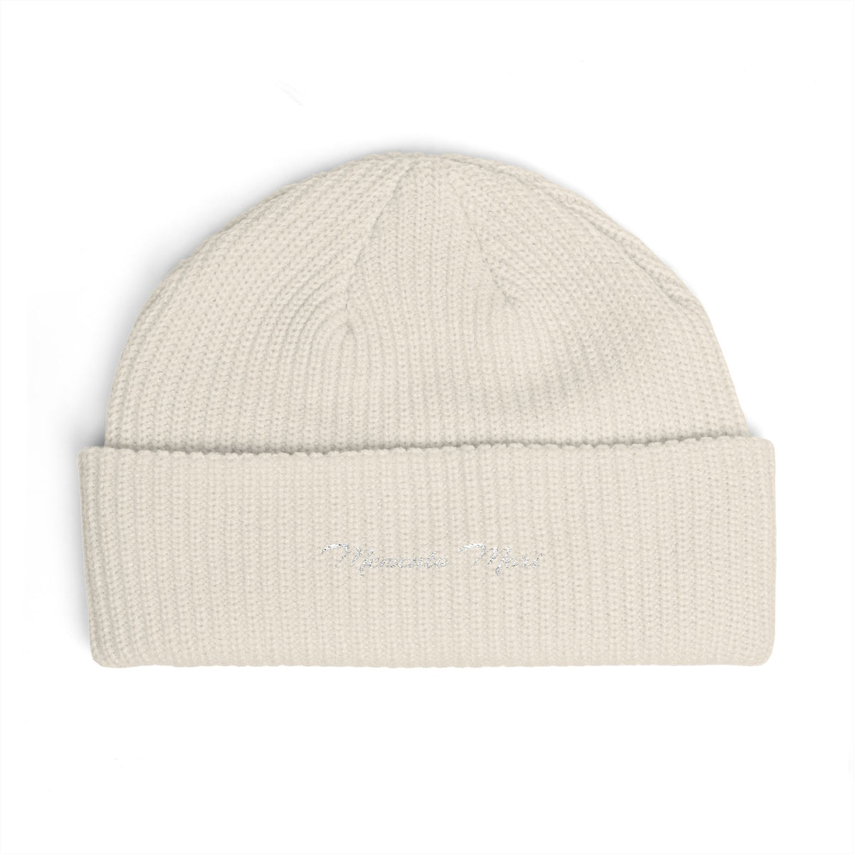 Memento Mori Embroidered Cuff Beanie